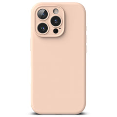 OVITEK ZA IPHONE 16 PRO MAX RINGKE SILIKONSKI MAGNETNI MAGSAFE ROZA PESEK