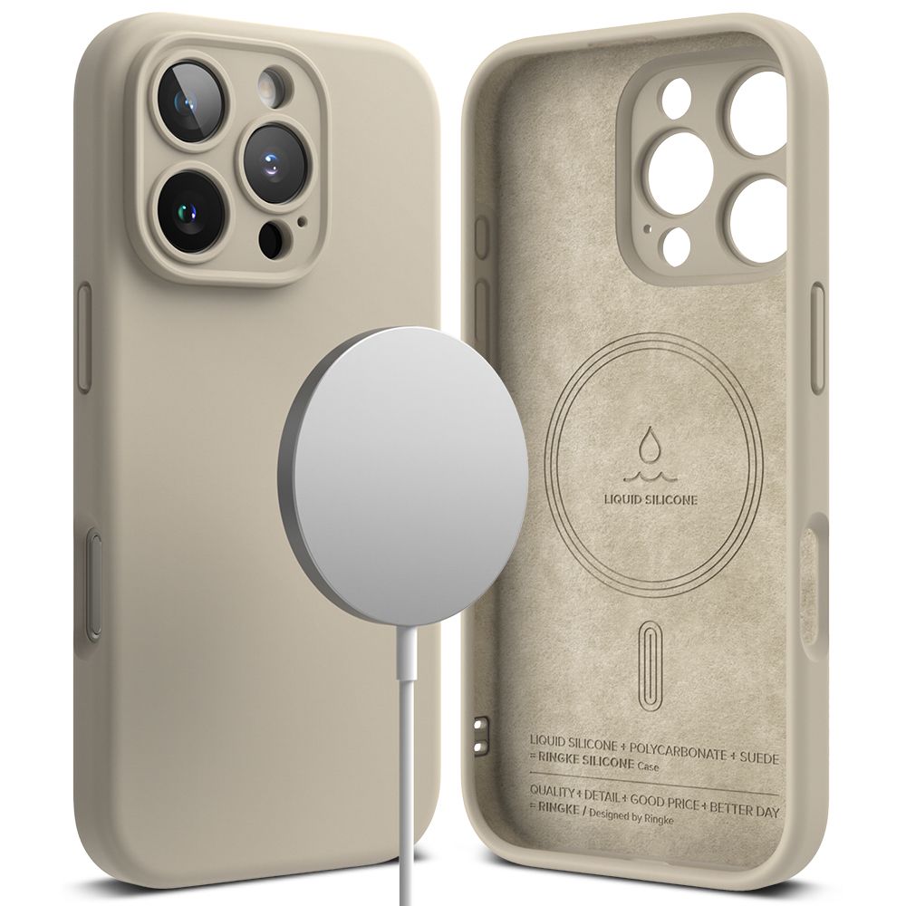OVITEK ZA IPHONE 16 PRO MAX RINGKE SILIKONSKI MAGNETNI MAGSAFE KAMEN