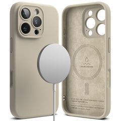 OVITEK ZA IPHONE 16 PRO MAX RINGKE SILIKONSKI MAGNETNI MAGSAFE KAMEN