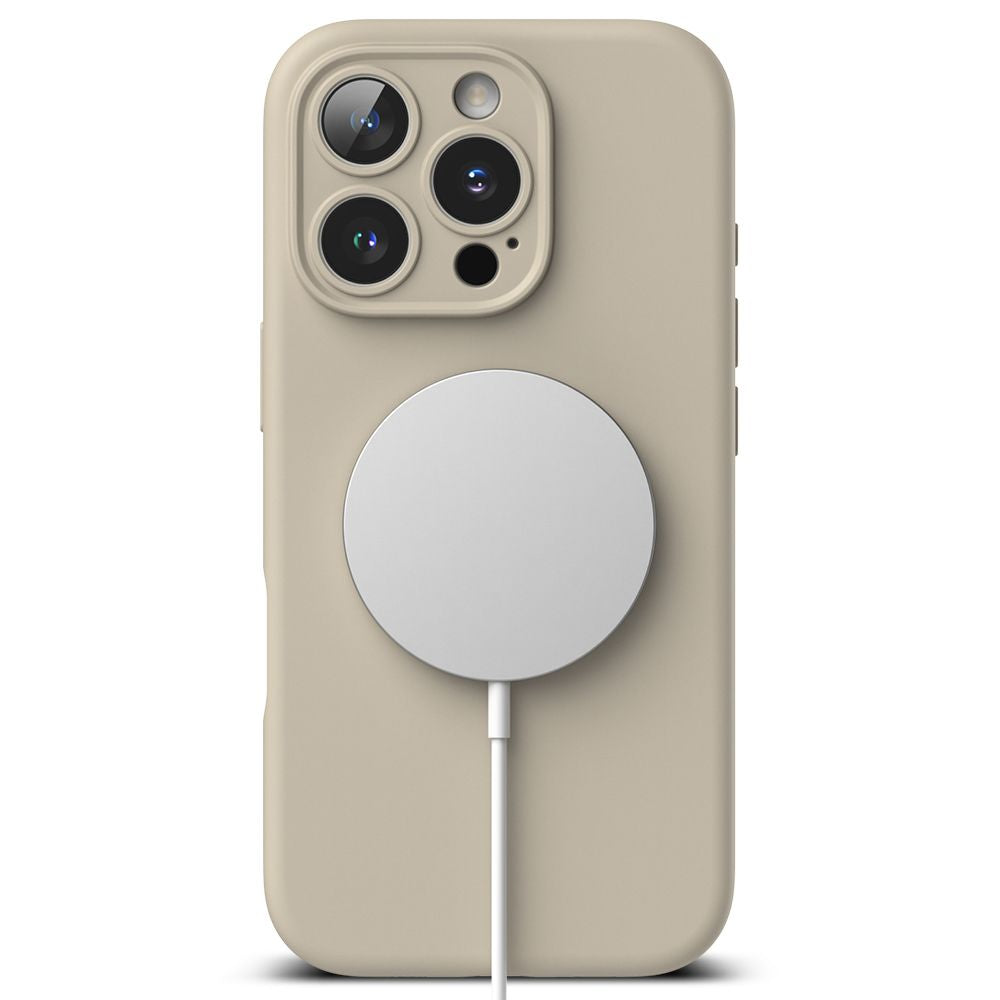 OVITEK ZA IPHONE 16 PRO MAX RINGKE SILIKONSKI MAGNETNI MAGSAFE KAMEN