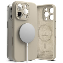 OVITEK ZA IPHONE 16 PRO MAX RINGKE SILIKONSKI MAGNETNI MAGSAFE KAMEN