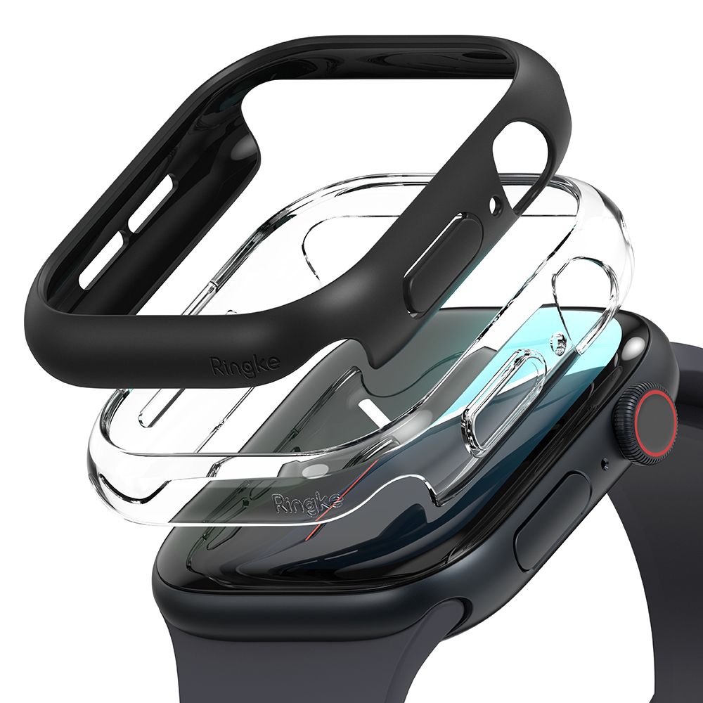 OVITEK RINGKE SLIM 2-PAK APPLE WATCH 10 (42 MM) PROZOREN IN MAT ČRN