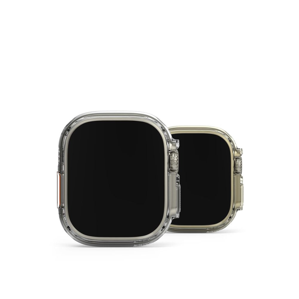 2X ZAŠČITNA OHIŠJA ZA APPLE WATCH ULTRA 49 MM RINGKE SLIM 2-PACK PROZORNO IN MAT ČRNO
