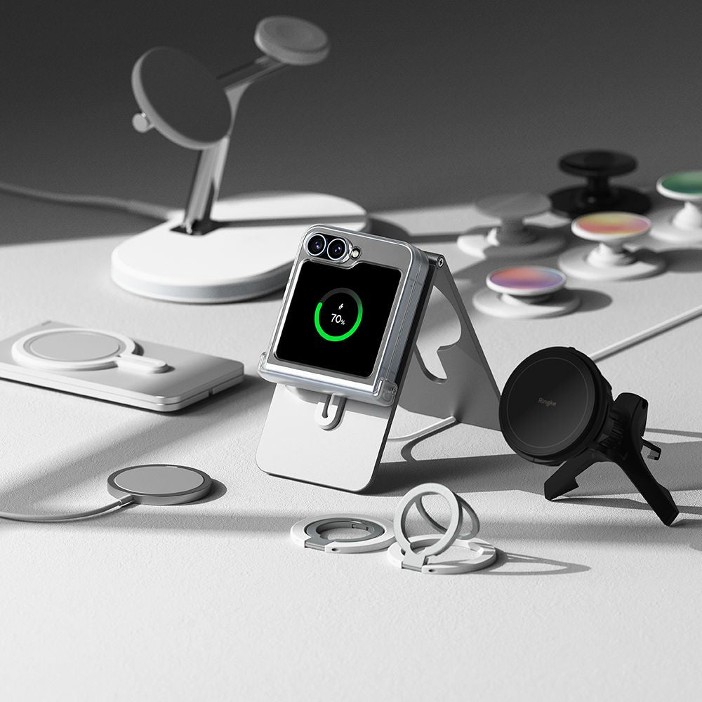 RINGKE SLIM HINGE MAGNETIC MAGSAFE GALAXY Z FLIP 6 ČRNA