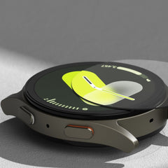 ZAŠČITNA OHIŠJA S TRDIM STEKLENOM ZA SAMSUNG GALAXY WATCH 7 (44 MM) RINGKE SLIM & TEMPERED GLASS TITANIUM BLACK