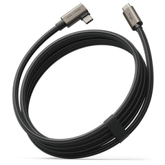 RINGKE USB 3.2 GEN 2X2 TYPE-C 90 STOPINJSKI  PD240W 200CM ČRN