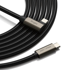 RINGKE USB 3.2 GEN 2X2 TYPE-C 90 STOPINJSKI  PD240W 200CM ČRN