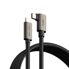 RINGKE USB 3.2 GEN 2X2 TYPE-C 90 STOPINJSKI  PD240W 200CM ČRN