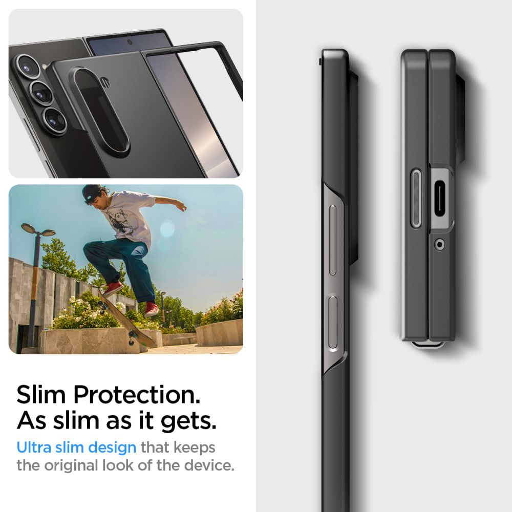 OVITEK ZA SAMSUNG GALAXY Z FOLD 6 SPIGEN AIRSKIN ČRNÝ