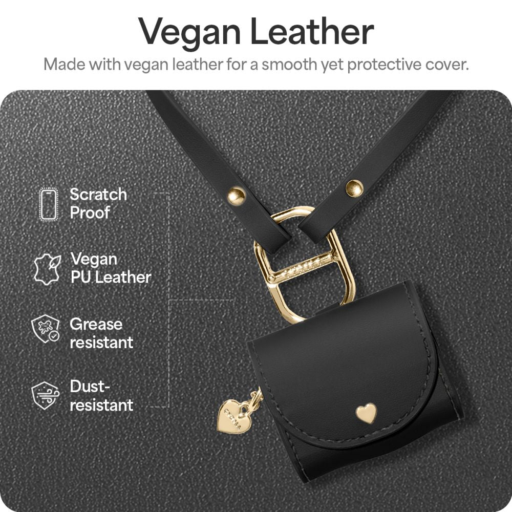 OVITEK SPIGEN CYRILL MINI BAG APPLE AIRPODS 4 ČRN ČRTA