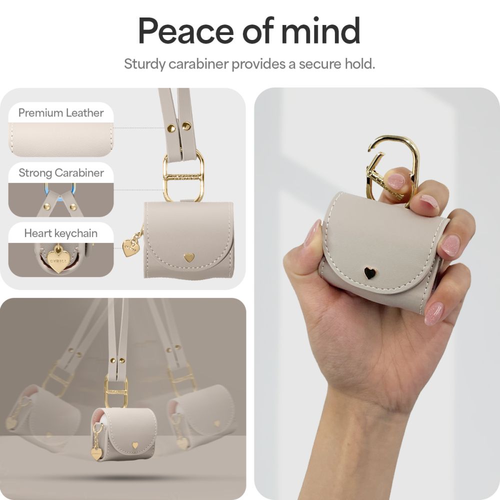 OVITEK SPIGEN CYRILL MINI BAG APPLE AIRPODS 4 TEMNO BEŽNA