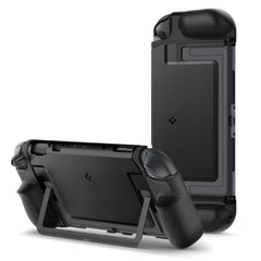 OVITEK SPIGEN DUAL GRIP NINTENDO SWITCH 2 ČRN.