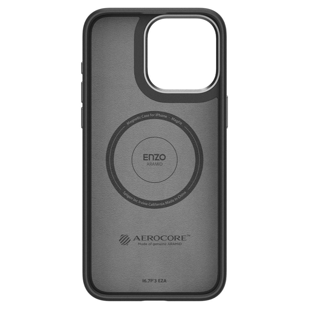 OVITEK SPIGEN ENZO ARAMID MAG MAGSAFE IPHONE 15 PRO MAX MAT ČRNA