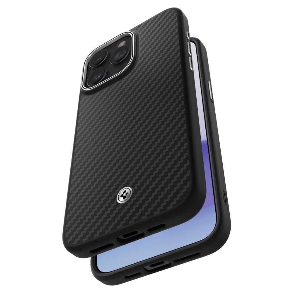 OVITEK SPIGEN ENZO ARAMID MAG MAGSAFE IPHONE 15 PRO MAX MAT ČRNA