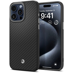 OVITEK SPIGEN ENZO ARAMID MAG MAGSAFE IPHONE 15 PRO MAX MAT ČRNA