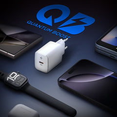 SPIGEN ESSENTIAL EE201EU 1-PORT NETWORK CHARGER 20W BELE