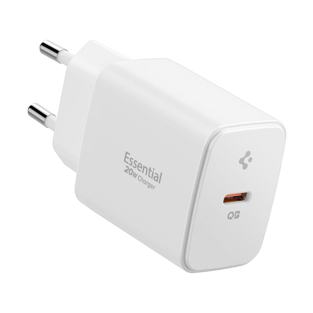 SPIGEN ESSENTIAL EE201EU 1-PORT NETWORK CHARGER 20W BELE