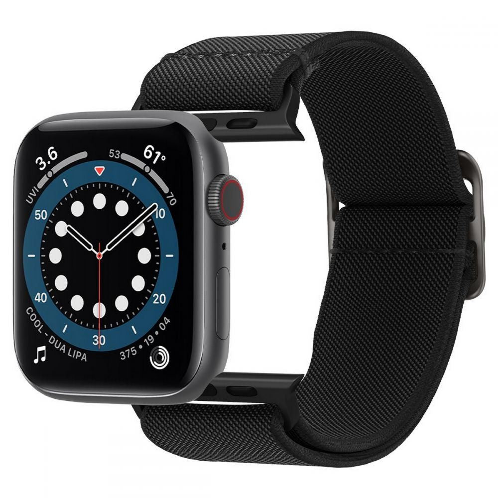 REMENIČEK SPIGEN FIT LITE APPLE WATCH 6 / 7 / 8 / 9 / 10 / SE / ULTRA 1 / 2 (44 / 45 / 46 / 49 MM) ČRNA