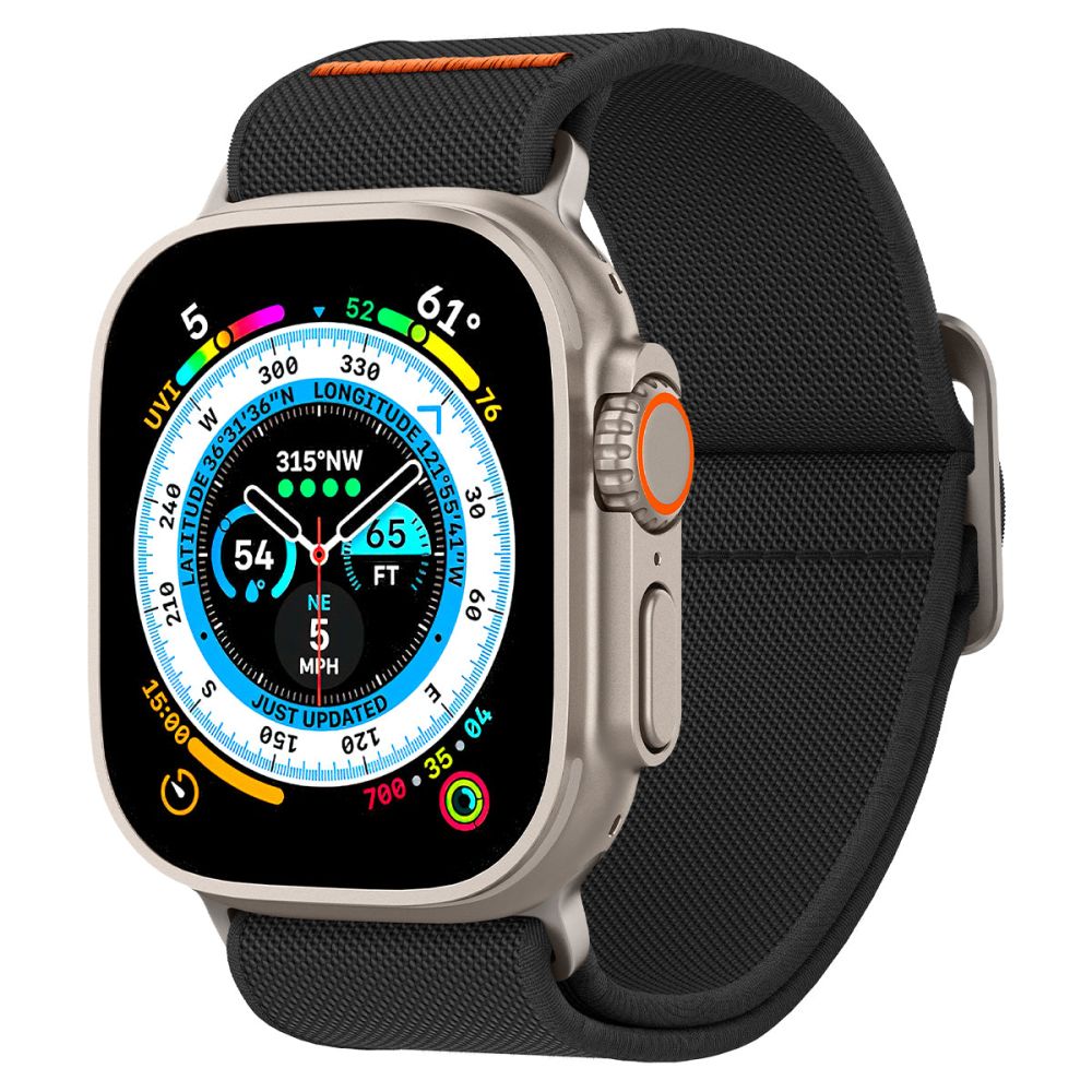 REMENIČ SPIGEN FIT LITE ULTRA APPLE WATCH 6 / 7 / 8 / 9 / 10 / SE / ULTRA 1 / 2 (44 / 45 / 46 / 49 MM) ČRNA