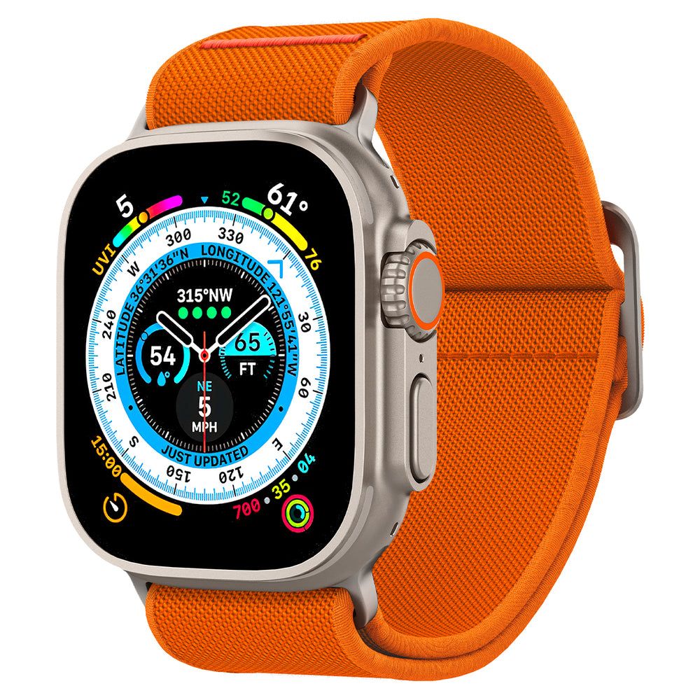 REMENIČEK SPIGEN FIT LITE ULTRA APPLE WATCH 6 / 7 / 8 / 9 / 10 / SE / ULTRA 1 / 2 (44 / 45 / 46 / 49 MM) ORANŽNA