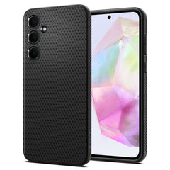 OVITEK SPIGEN LIQUID AIR GALAXY A35 5G MAT ČRNA