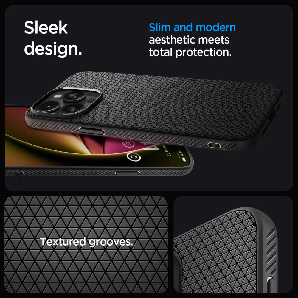 OVITEK SPIGEN LIQUID AIR IPHONE 15 PRO MAX MATTE BLACK