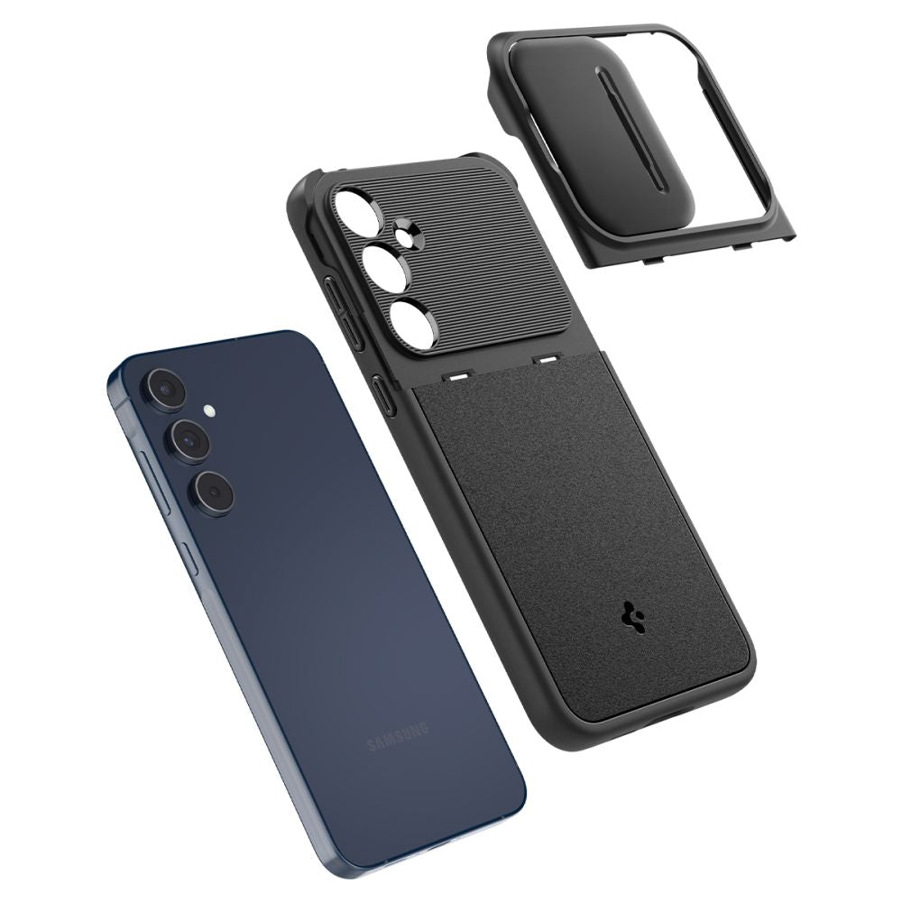 OVITEK SPIGEN OPTIK ARMOR GALAXY A55 5G ČRN ČRNI