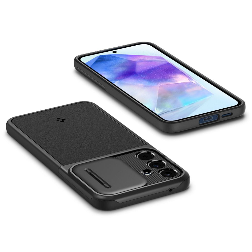 OVITEK SPIGEN OPTIK ARMOR GALAXY A55 5G ČRN ČRNI