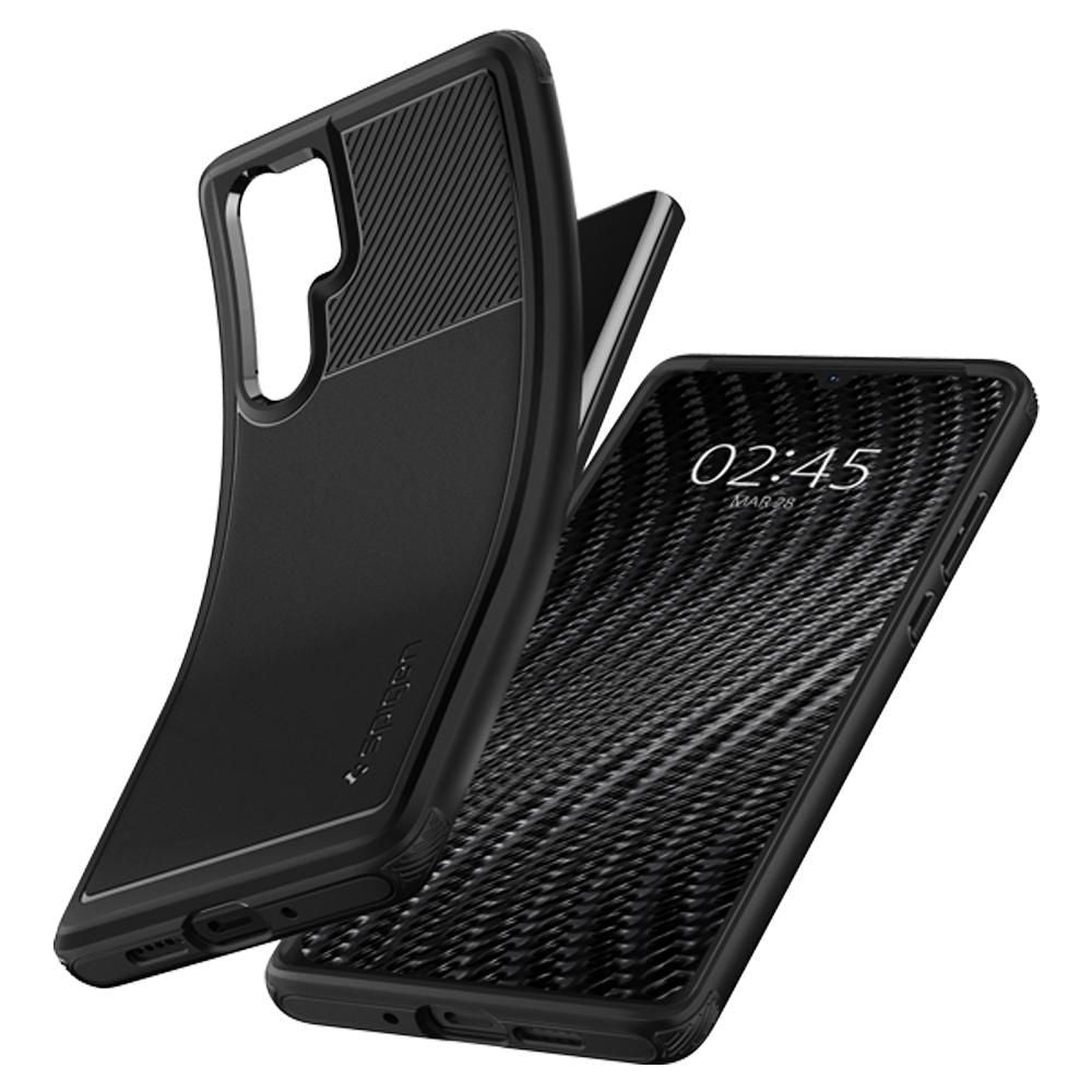 OVITEK SPIGEN RUGGED ARMOR HUAWEI P30 PRO ČRN.
