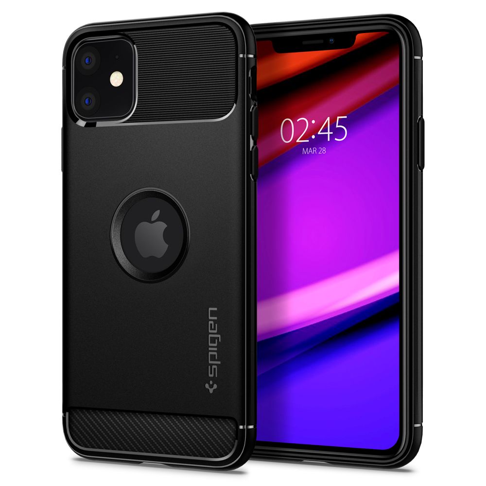 OVITEK SPIGEN RUGGED ARMOR IPHONE 11 MATTE BLACK