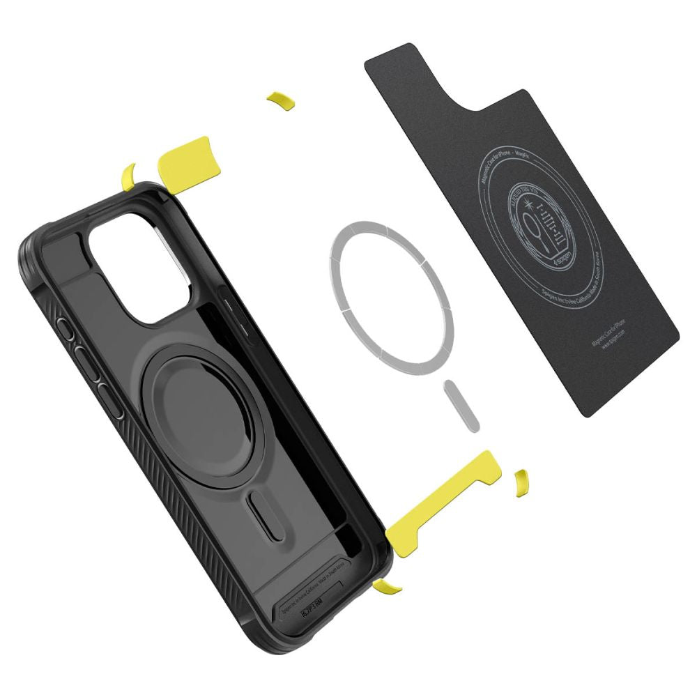 OVITEK SPIGEN RUGGED ARMOR MAG MAGSAFE IPHONE 15 PRO MAX MAT MATNA ČRNA