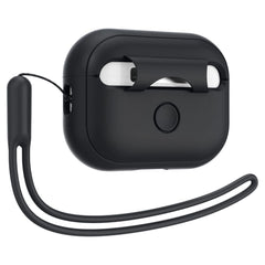 OVITEK SPIGEN SILIKONSKI FIT TRAK ZA APPLE AIRPODS PRO 1 / 2 ČRN