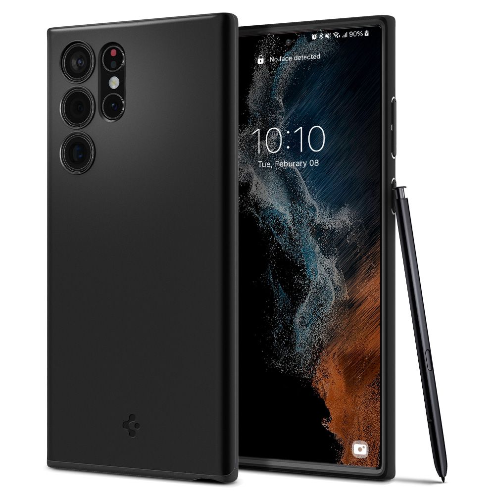 OVITEK SPIGEN THIN FIT GALAXY S22 ULTRA ČRN ČRNO