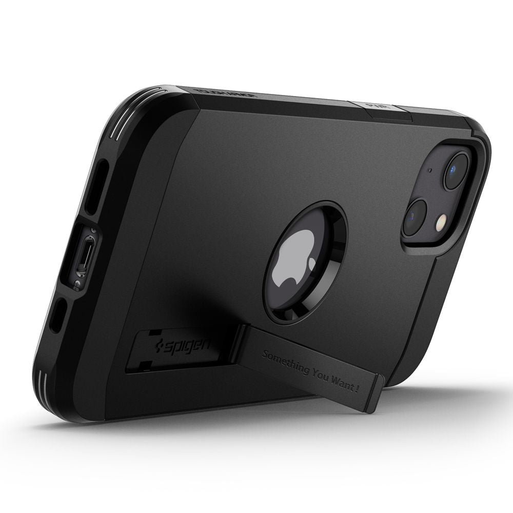 OVITEK SPIGEN TOUGH ARMOR IPHONE 13 ČRN KRYT