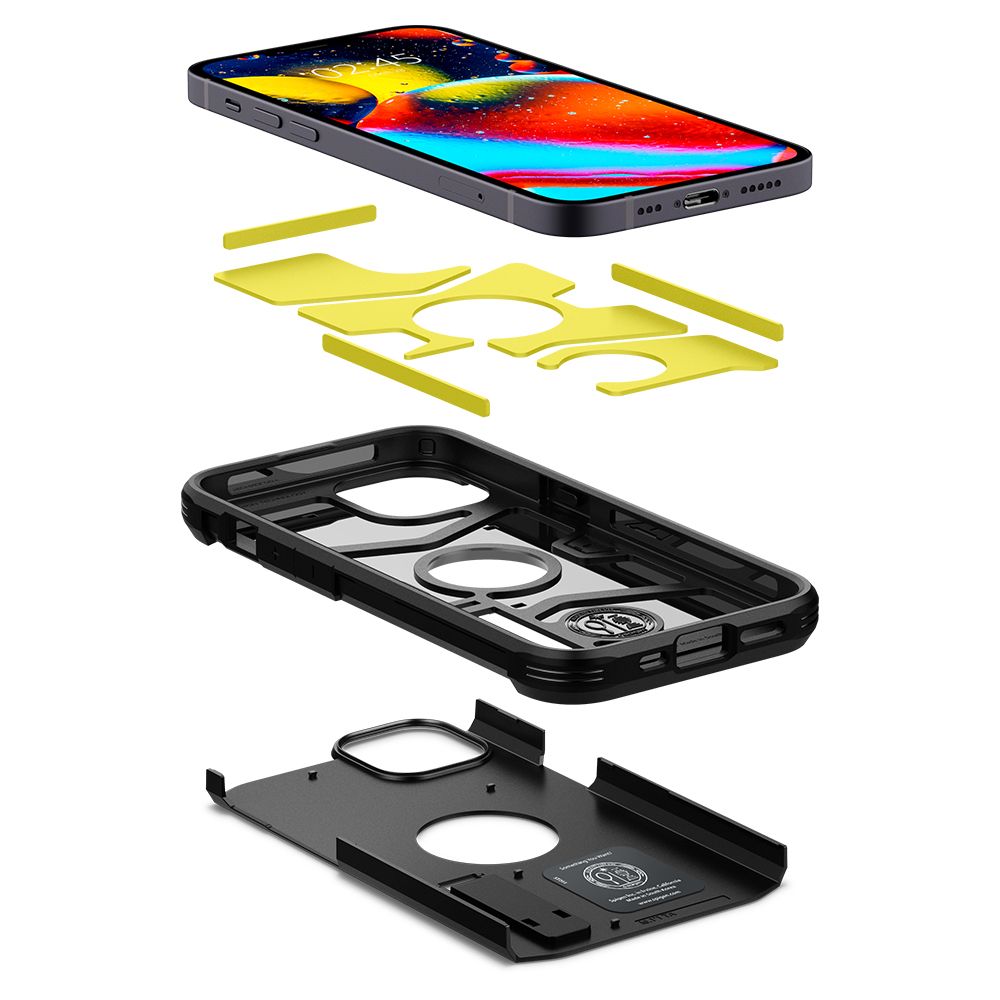 OVITEK SPIGEN TOUGH ARMOR IPHONE 13 ČRN KRYT