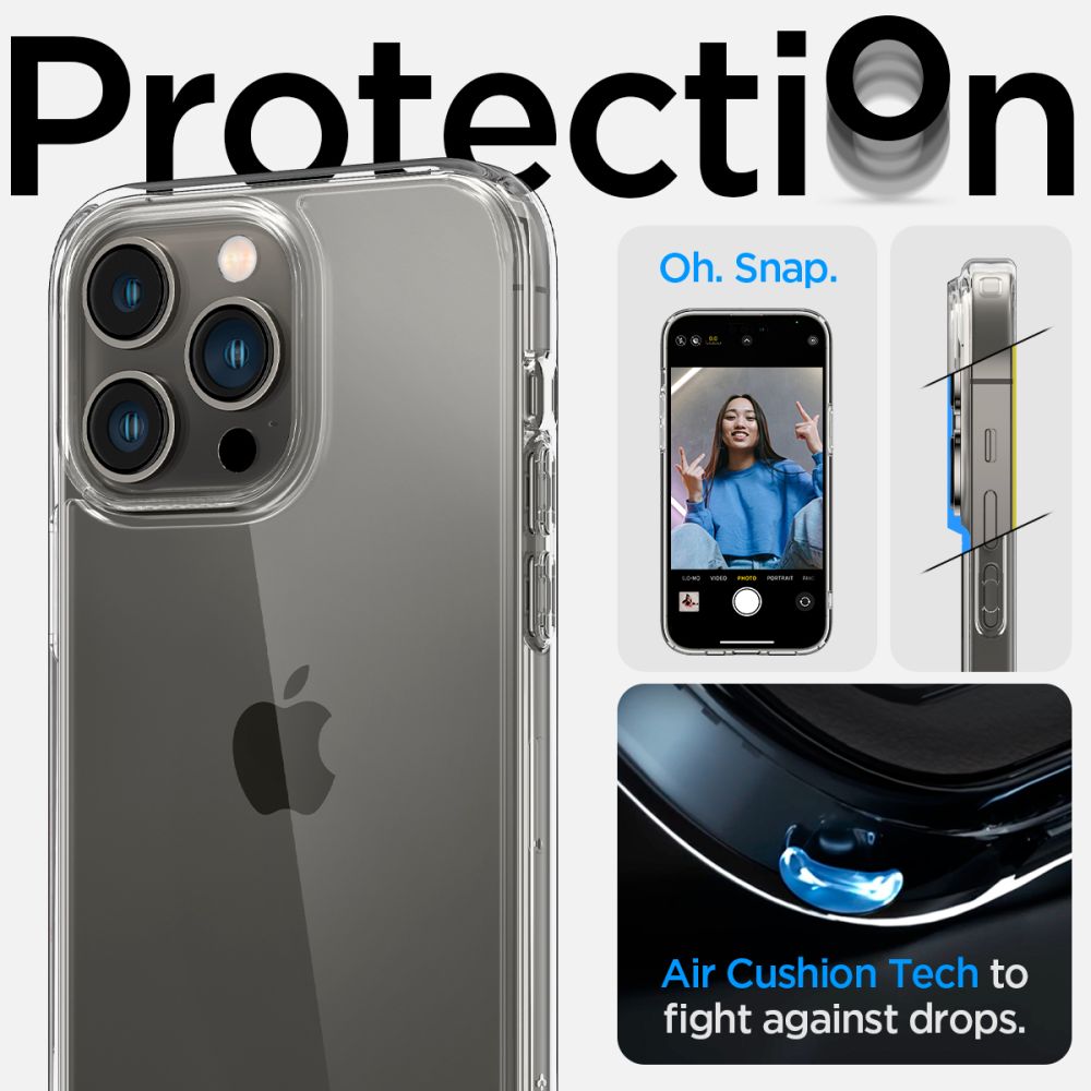 OVITEK SPIGEN ULTRA HYBRID IPHONE 14 PRO MAX KRISTALNO JASEN