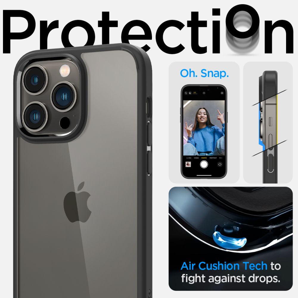 OVITEK SPIGEN ULTRA HYBRID IPHONE 14 PRO MAX MATTE BLACK