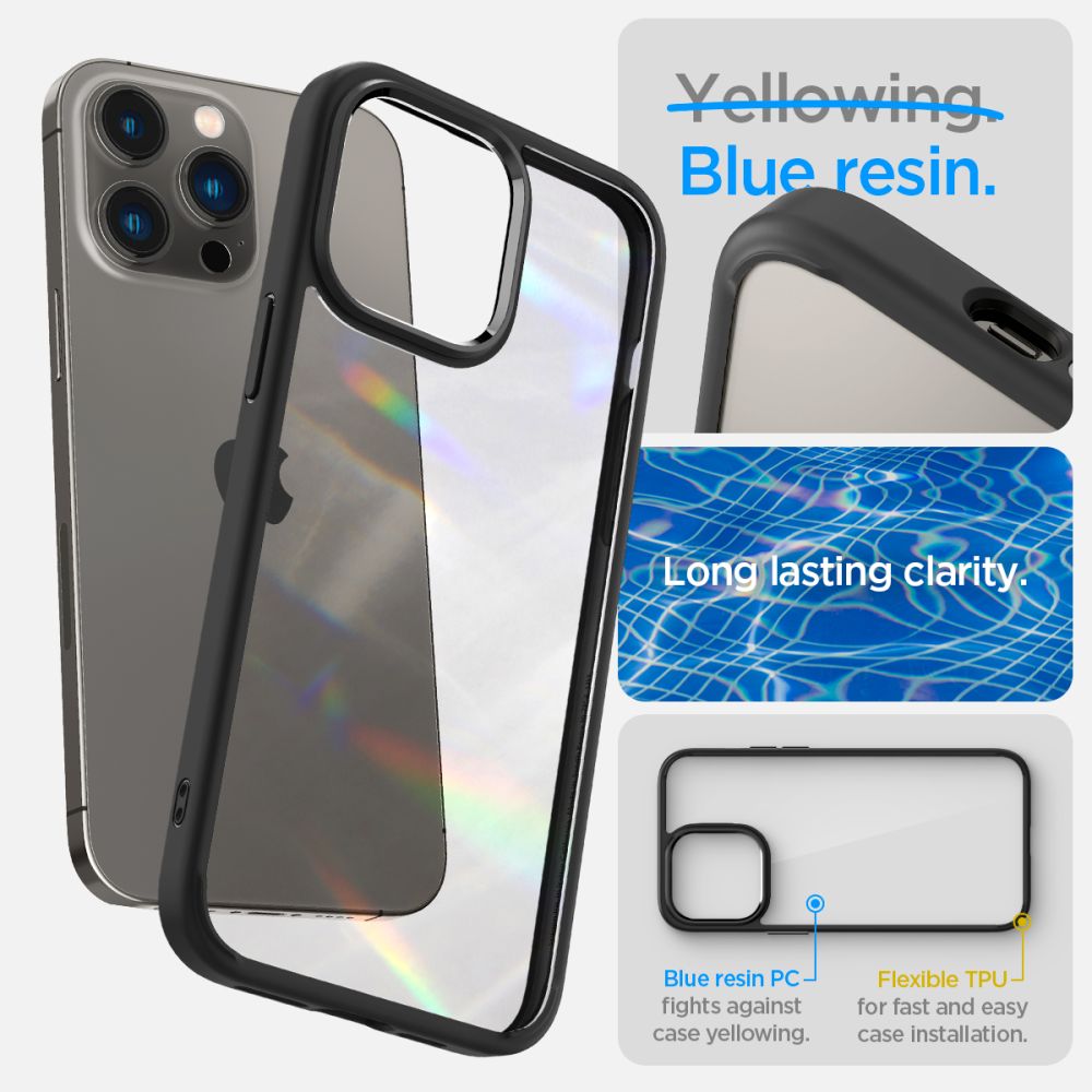 OVITEK SPIGEN ULTRA HYBRID IPHONE 14 PRO MAX MATTE BLACK