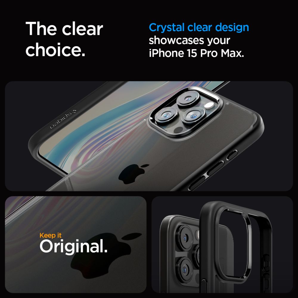 OVITEK SPIGEN ULTRA HYBRID IPHONE 15 PRO MAX MATTE BLACK