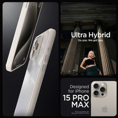 OVITEK SPIGEN ULTRA HYBRID IPHONE 15 PRO MAX NARAVNI TITAN