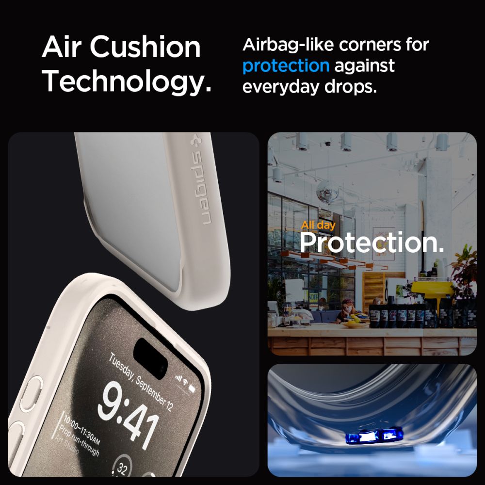 OVITEK SPIGEN ULTRA HYBRID IPHONE 15 PRO MAX NARAVNI TITAN