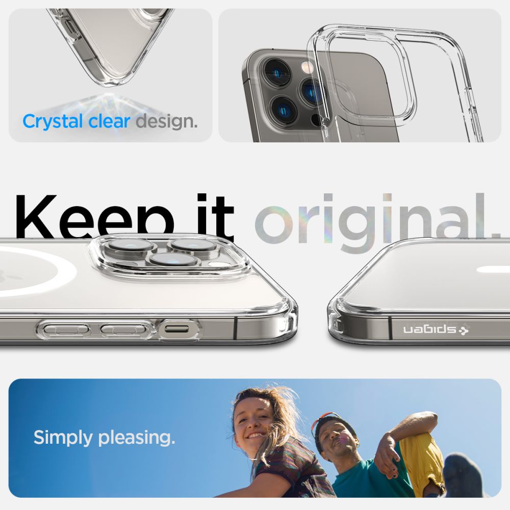 OVITEK SPIGEN ULTRA HYBRID MAG MAGSAFE IPHONE 14 PRO MAX BELO