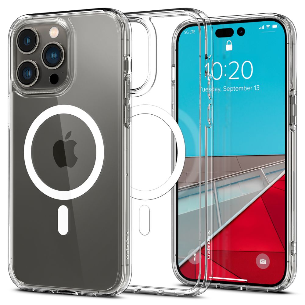 OVITEK SPIGEN ULTRA HYBRID MAG MAGSAFE IPHONE 14 PRO MAX BELO