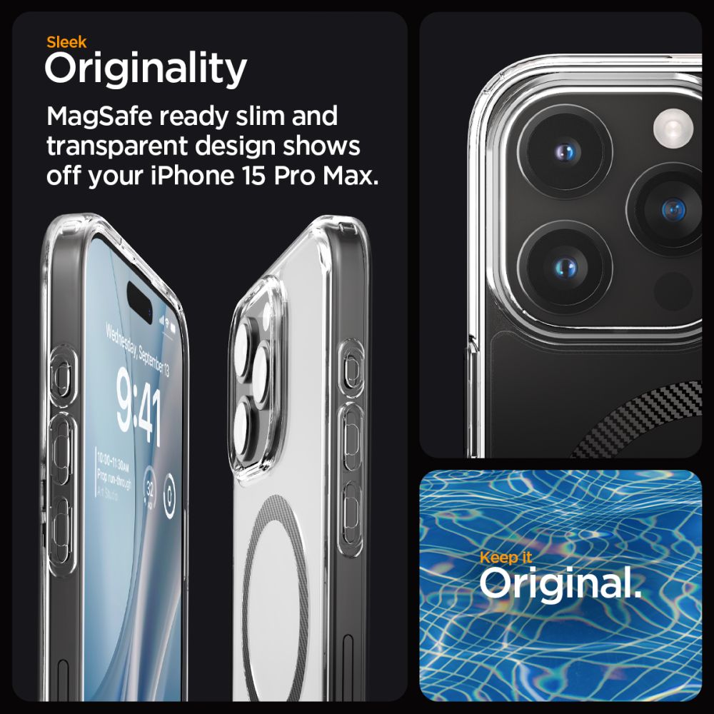 OVITEK SPIGEN ULTRA HYBRID MAG MAGSAFE IPHONE 15 PRO MAX KARBONSKA VLAKNA