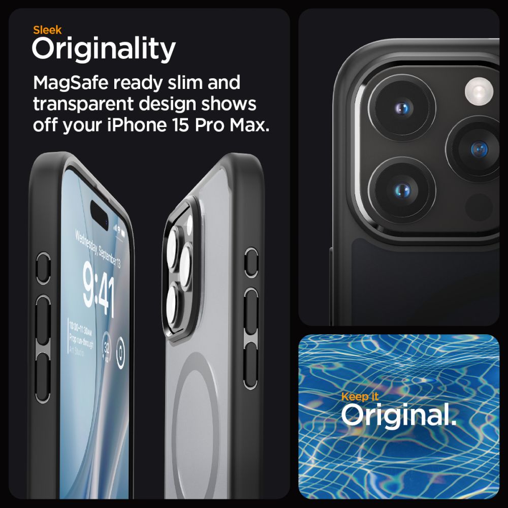 OVITEK SPIGEN ULTRA HYBRID MAG MAGSAFE IPHONE 15 PRO MAX FROST BLACK