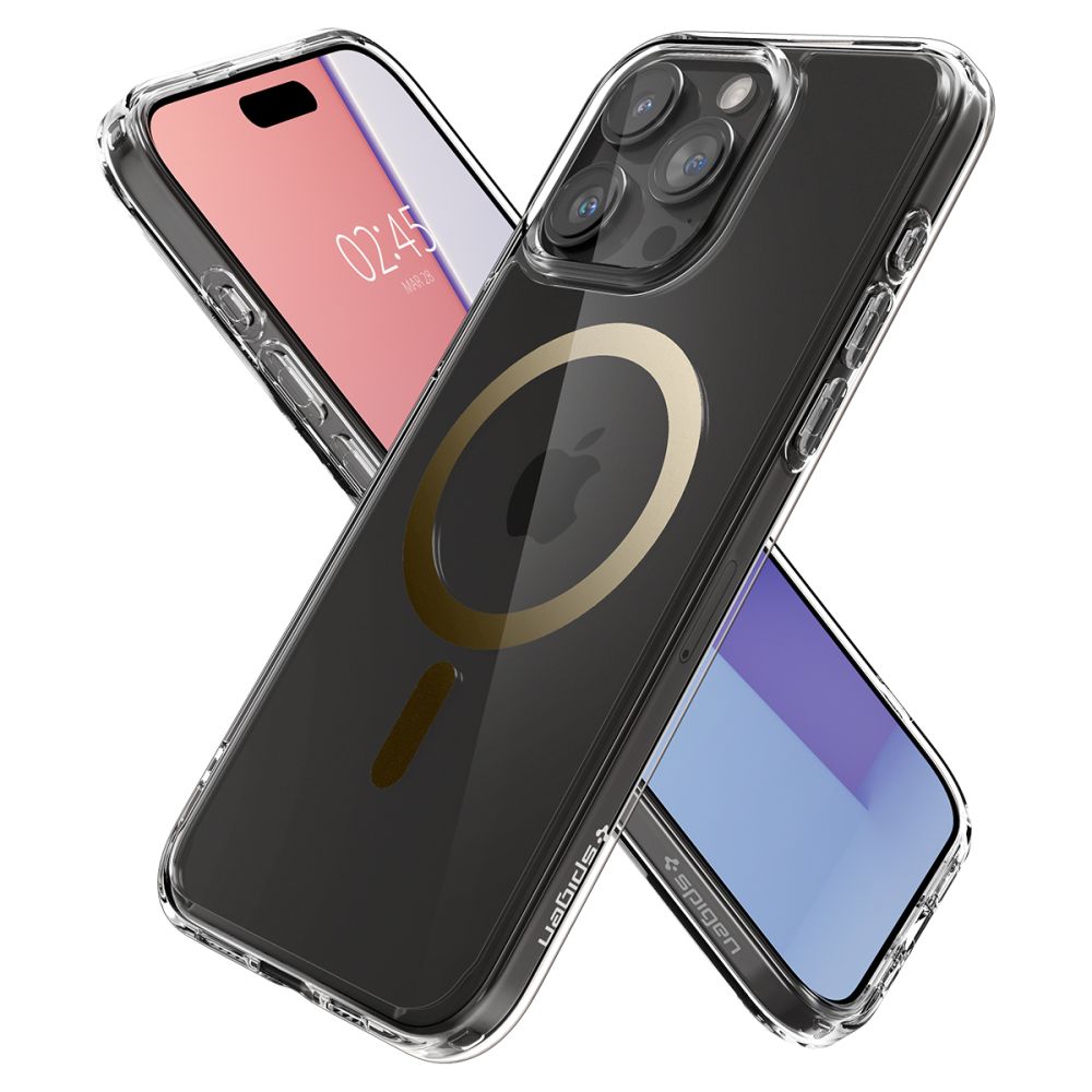 OVITEK SPIGEN ULTRA HYBRID MAG MAGSAFE IPHONE 15 PRO MAX ZLATA