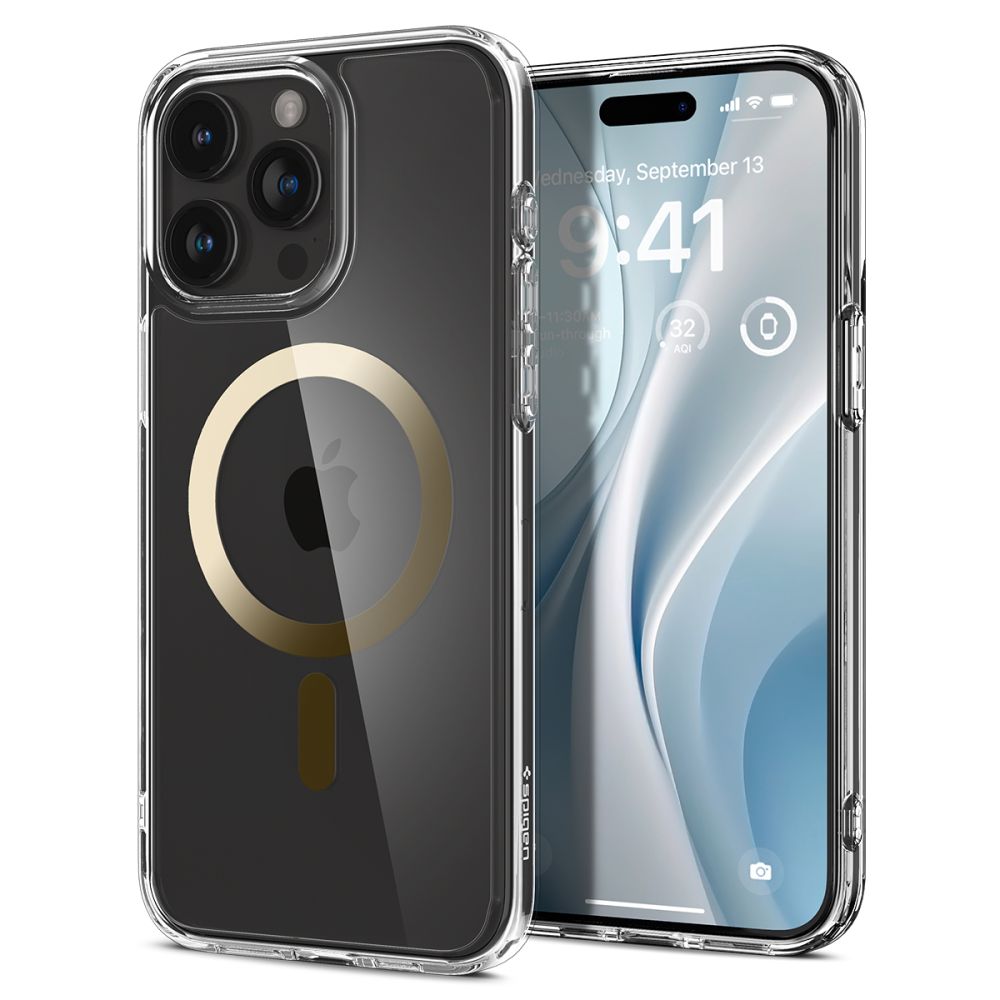 OVITEK SPIGEN ULTRA HYBRID MAG MAGSAFE IPHONE 15 PRO MAX ZLATA