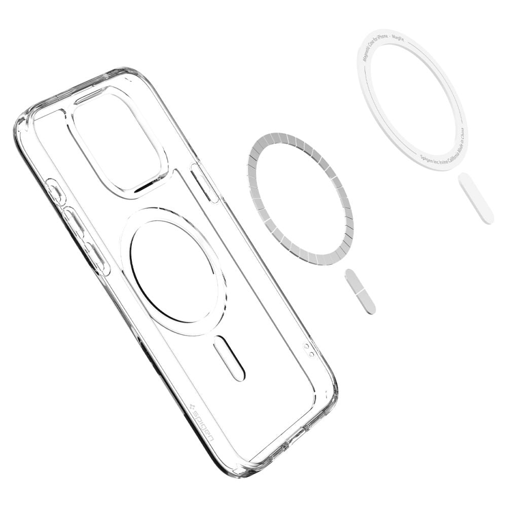 OVITEK SPIGEN ULTRA HYBRID MAG MAGSAFE IPHONE 15 PRO MAX BELO
