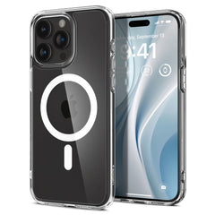 OVITEK SPIGEN ULTRA HYBRID MAG MAGSAFE IPHONE 15 PRO MAX BELO