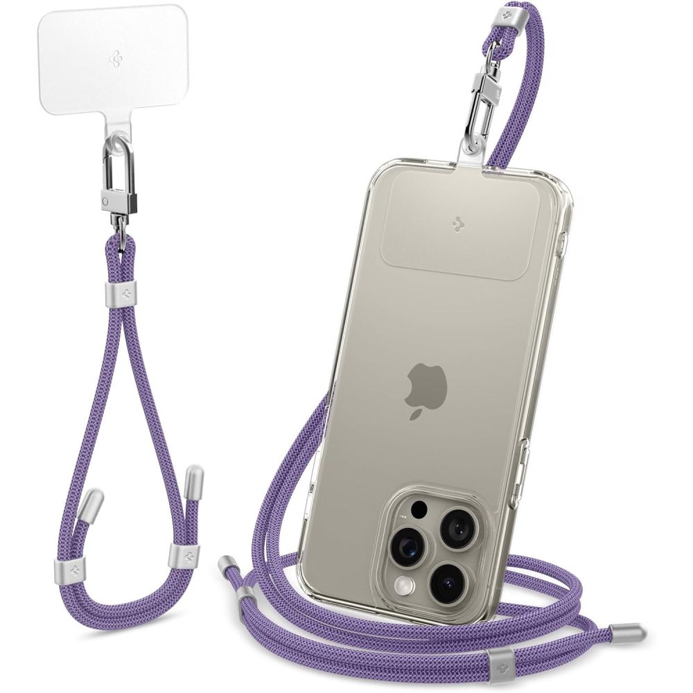 SPIGEN UNIVERZALNI NARAMNIK SET PREČNO IN ZAPESTNI TEMNO VIOLETNA